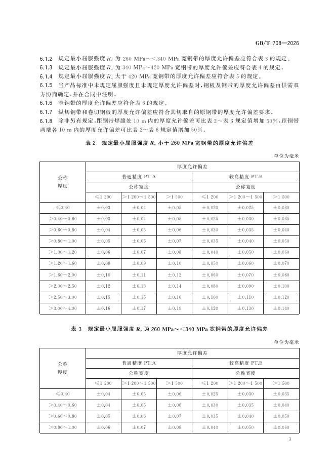 GB/T 708-2026 Chinese PDF preview page 5