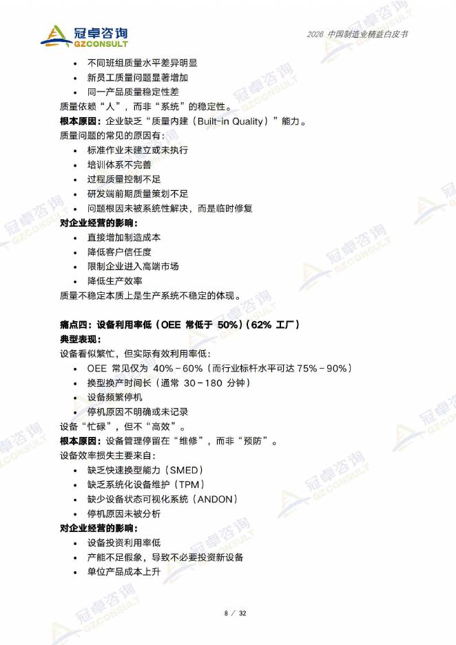 冠卓咨询：2026中国制造业精益白皮书_第9页