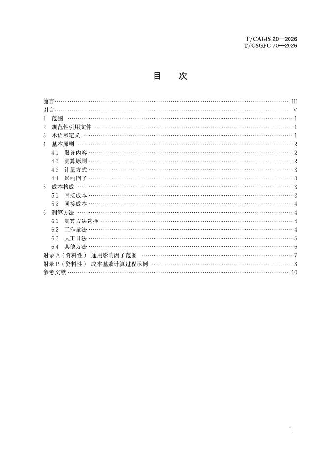 T/CAGIS 20-2026 标准预览