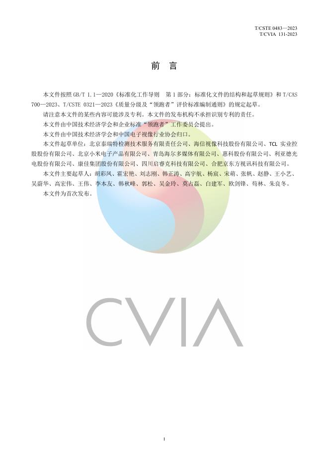T/CVIA 131-2023 标准预览