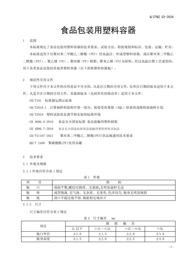 Q/ZTBZ 02-2024 标准预览