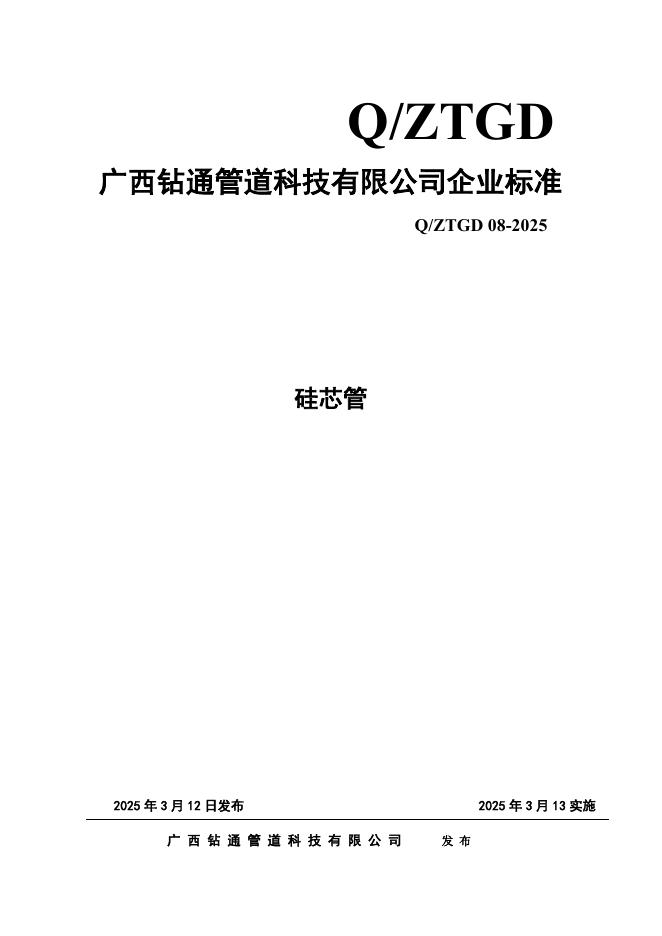 Q/ZTGD 08-2025 标准预览