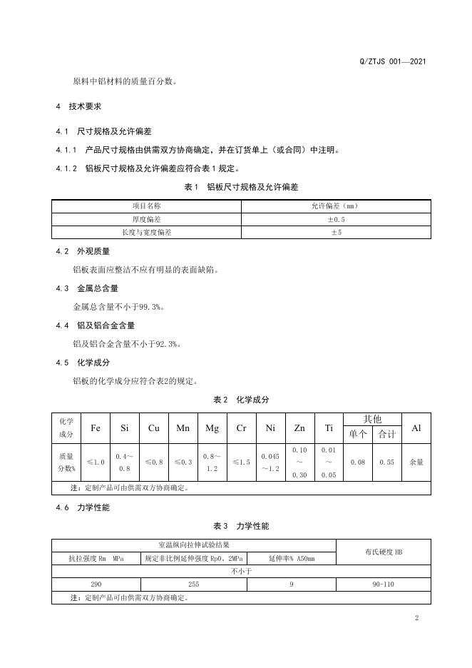 Q/ZTJS 001-2021 标准预览