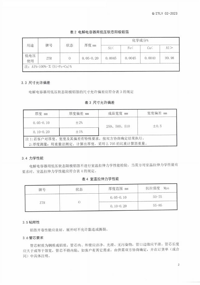 Q/ZTLY 02-2023 标准预览