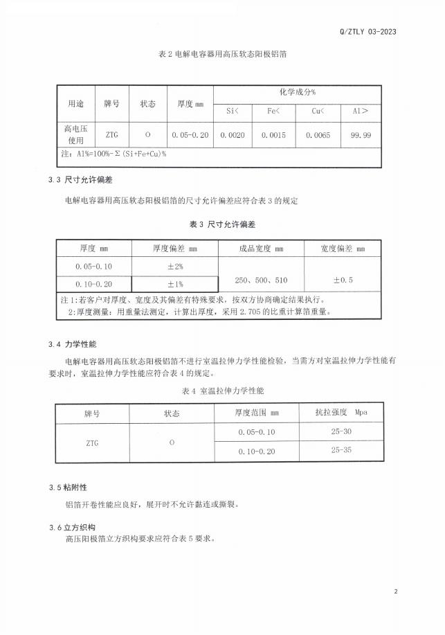 Q/ZTLY 03-2023 标准预览
