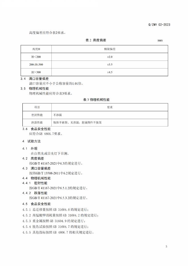 Q/ZWY 02-2023 标准预览