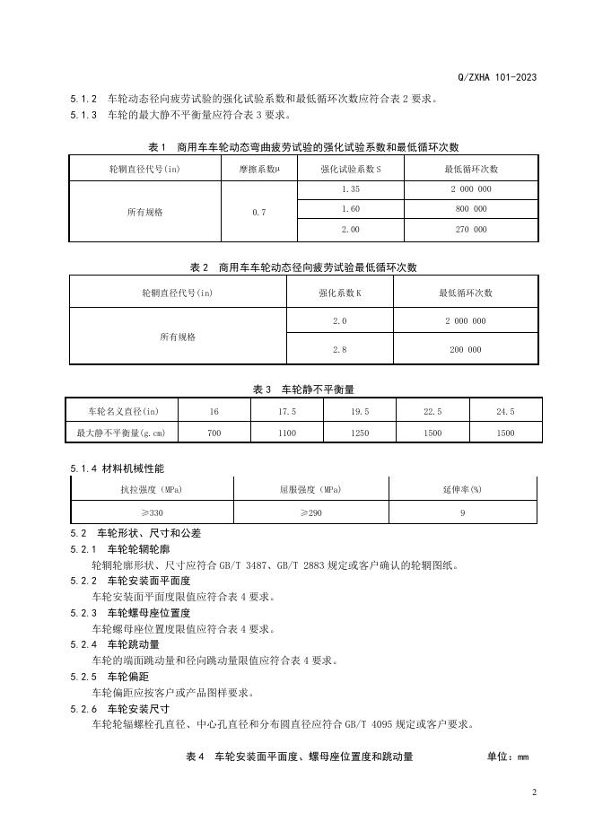 Q/ZXHA 101-2023 标准预览