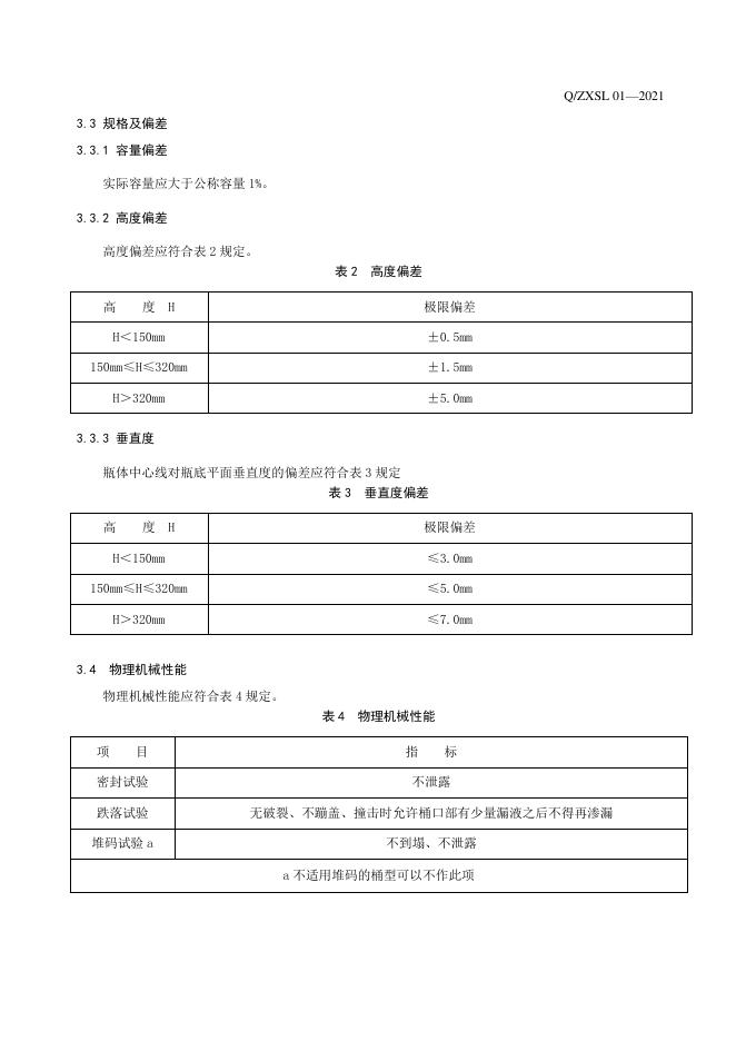 Q/ZXSL 01-2021 标准预览