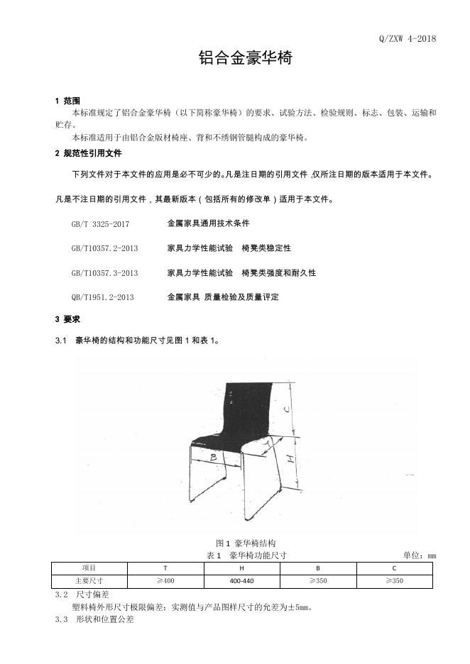 Q/ZXW 4-2018 标准预览
