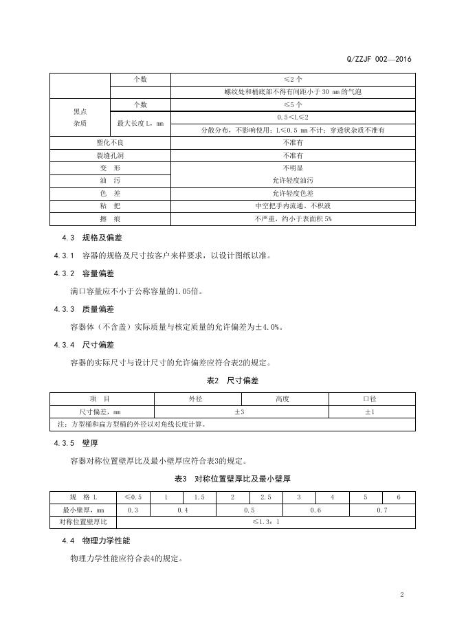 Q/ZZJF 002-2016 标准预览