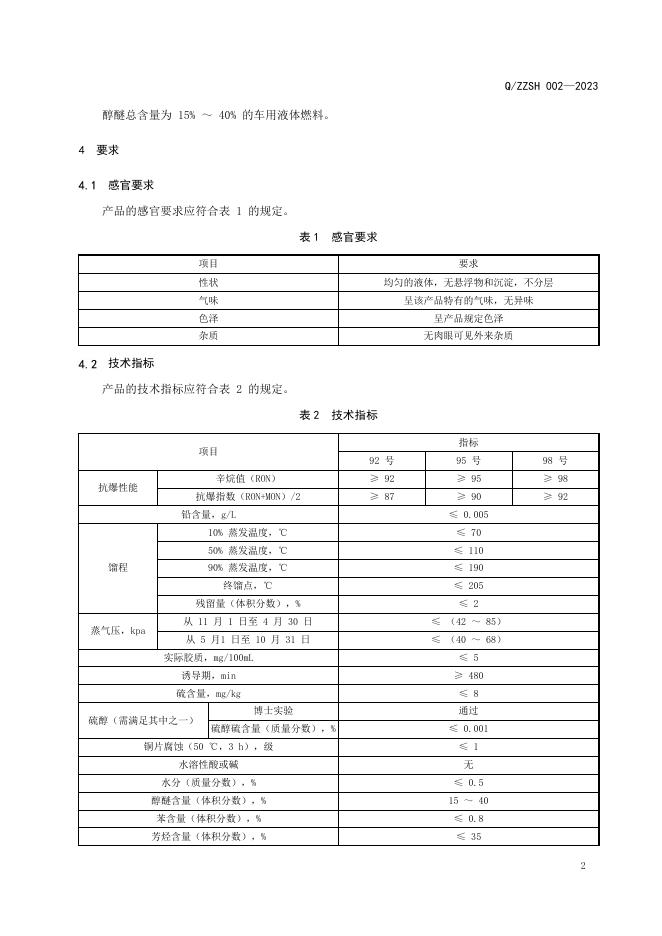 Q/ZZSH 002-2023 标准预览