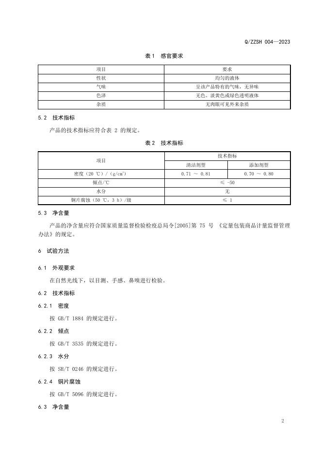 Q/ZZSH 004-2023 标准预览