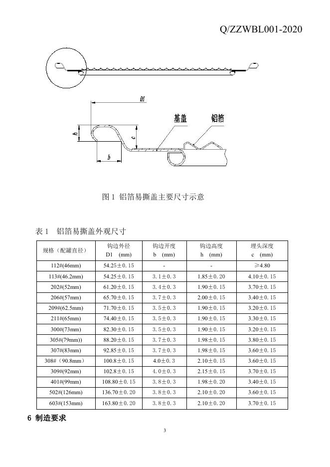 Q/ZZWBL 001-2020 标准预览