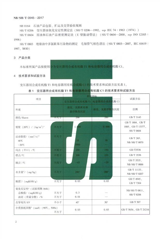NB/SH/T 0945-2017 标准预览