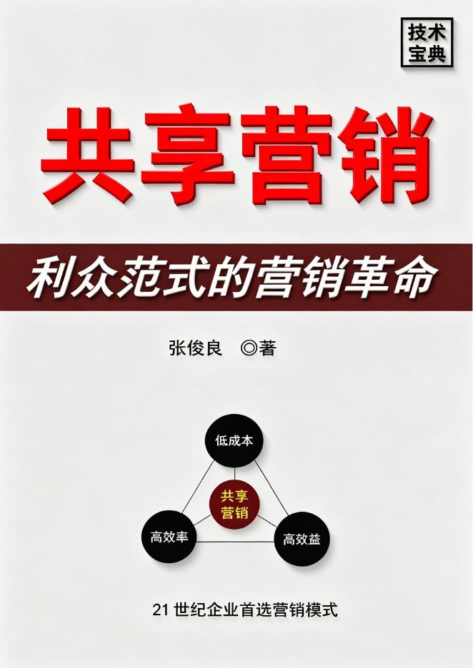 张俊良：共享营销-利众范式的营销革命海报