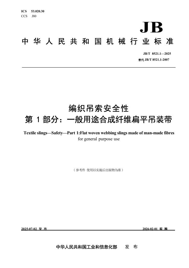JB/T 8521.1-2025 标准预览