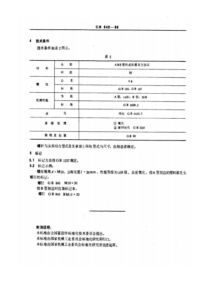 GB/T 840-1988 标准预览