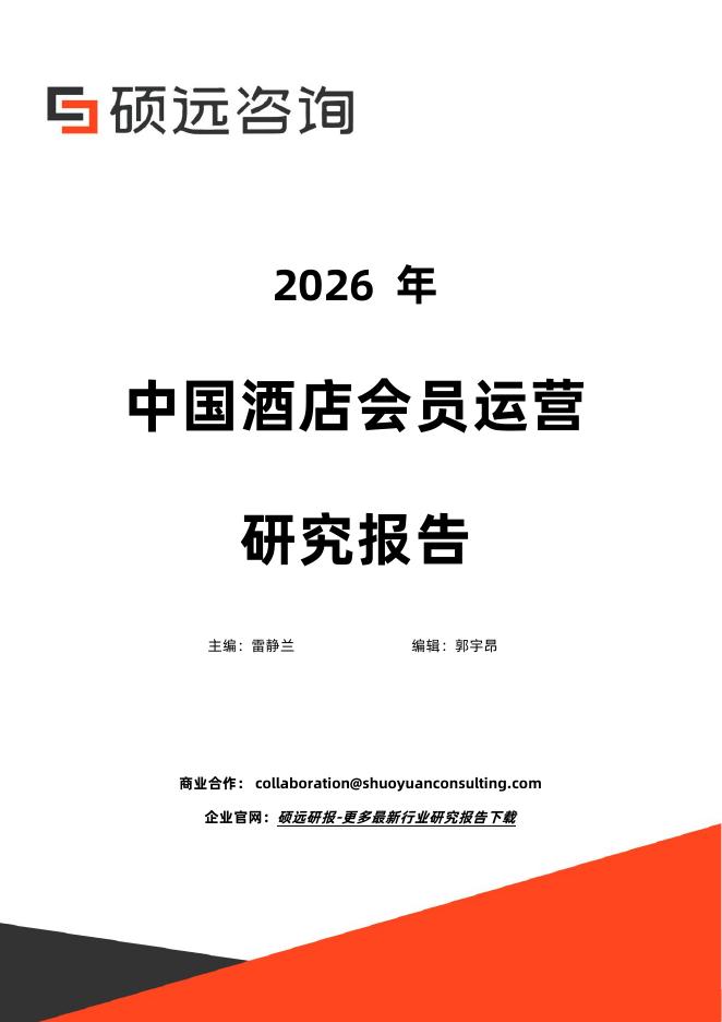硕远咨询：2026年中国酒店会员运营研究报告海报