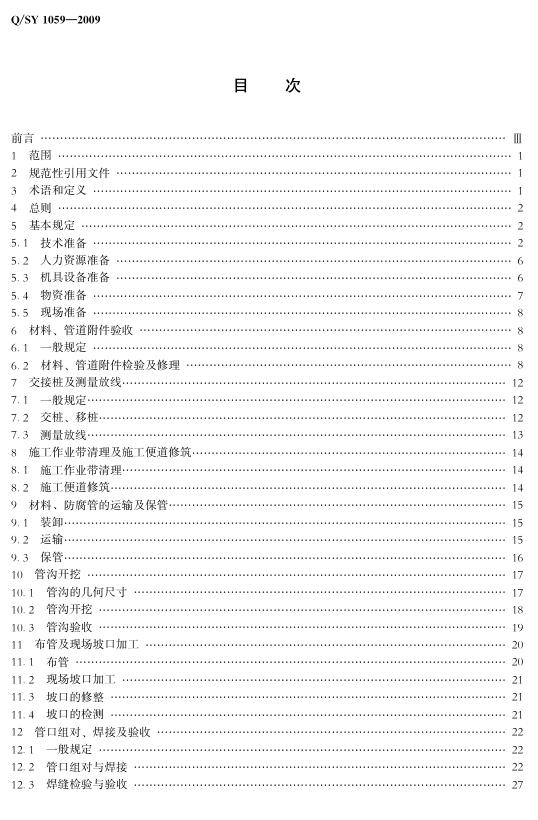 Q/SY 1059-2009 标准预览