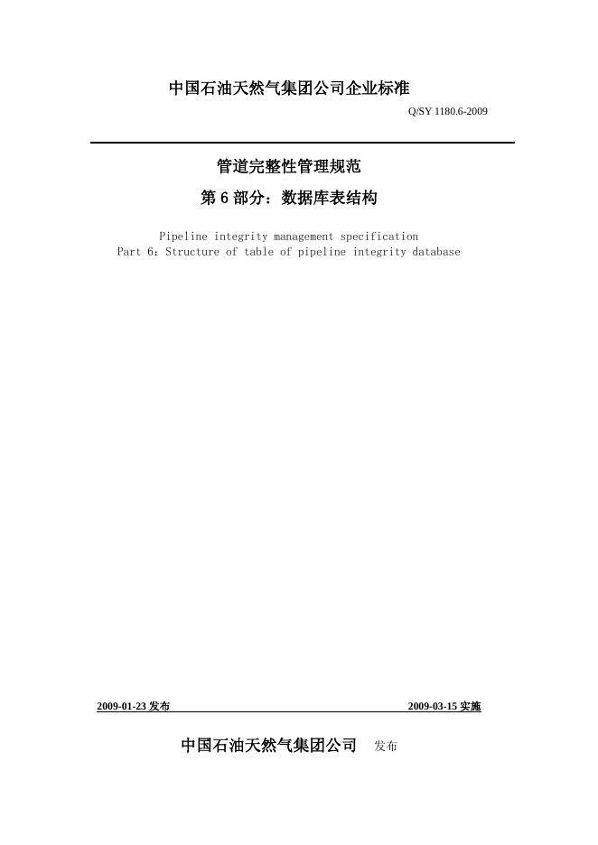 Q/SY 1180.6-2009 标准预览