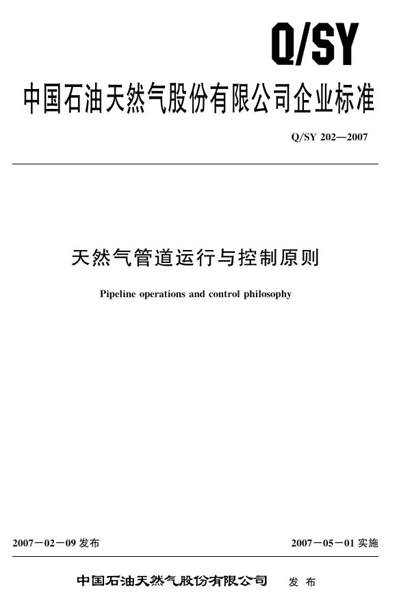Q/SY 202-2007 标准预览