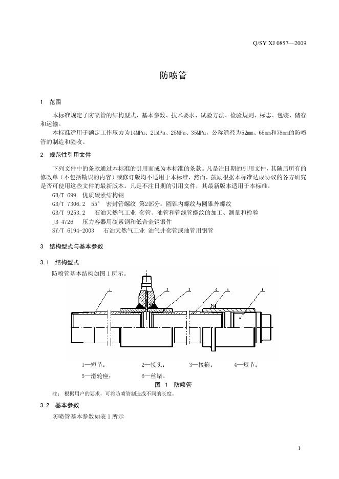 Q/SY XJ0857-2009 标准预览