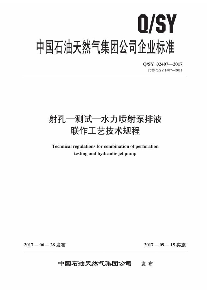 Q/SY 02407-2017 标准预览