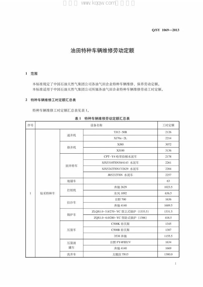 Q/SY 1069-2013 标准预览