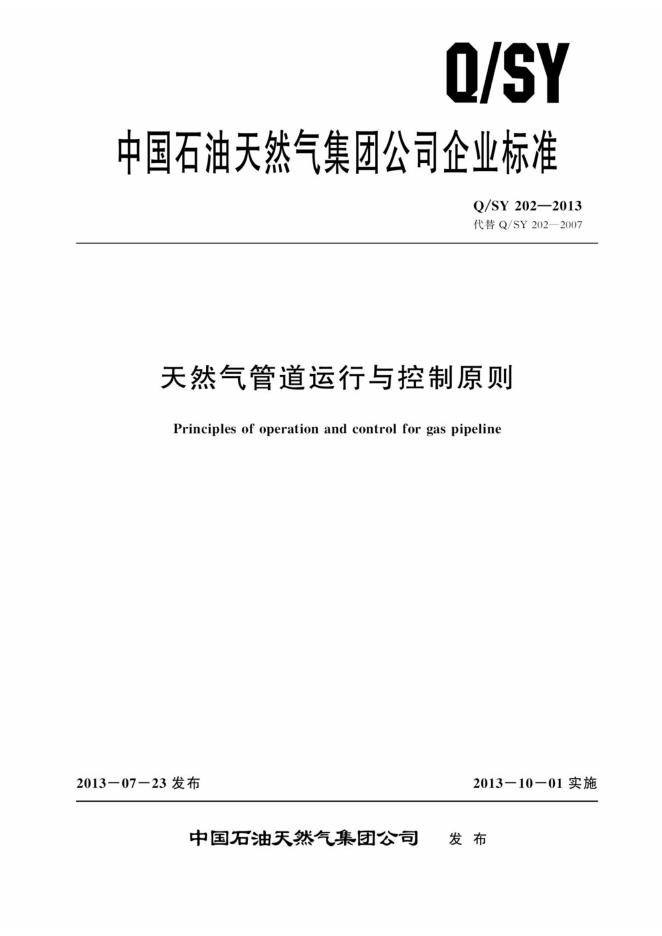 Q/SY 202-2013 标准预览