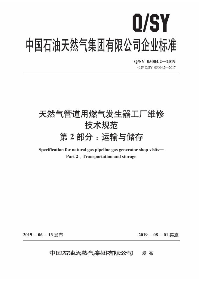 Q/SY 05004.2-2019 标准预览