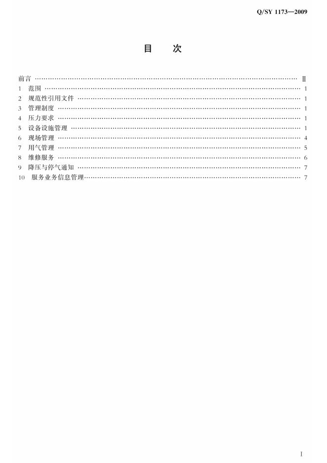 Q/SY 1173-2009 标准预览
