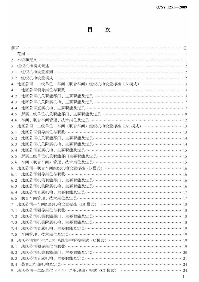 Q/SY 1251-2009 标准预览