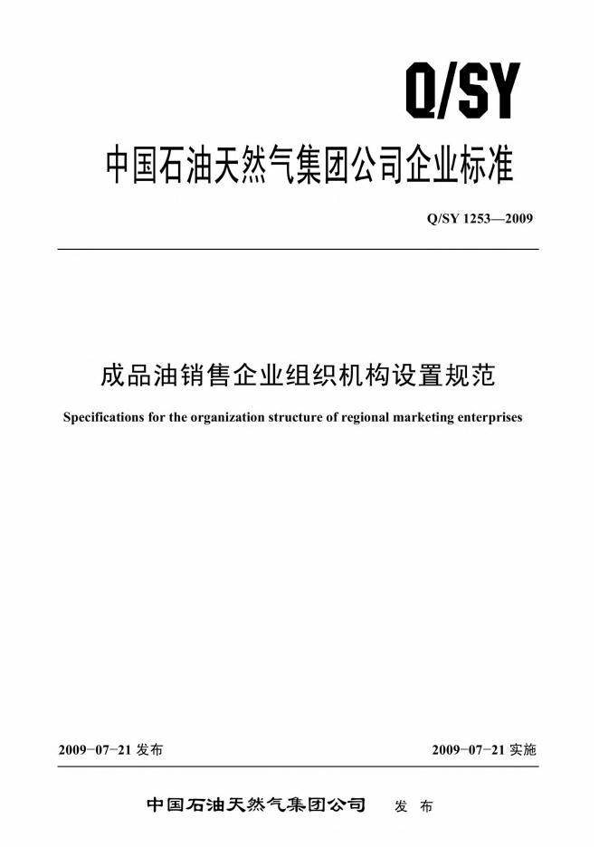 Q/SY 1253-2009 标准预览