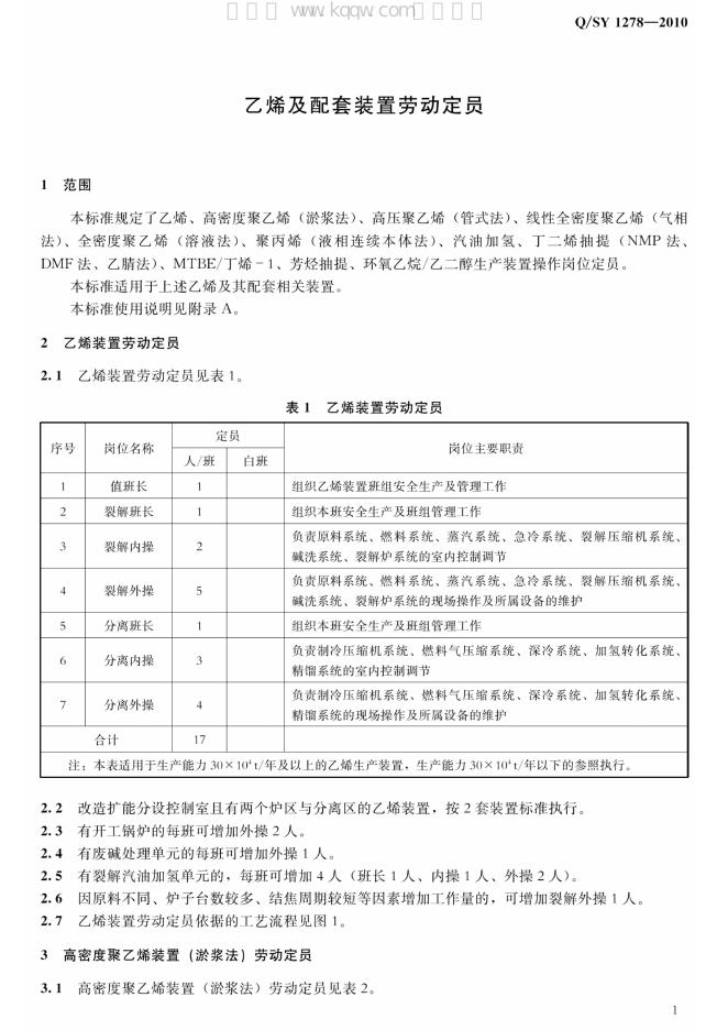 Q/SY 1278-2010 标准预览