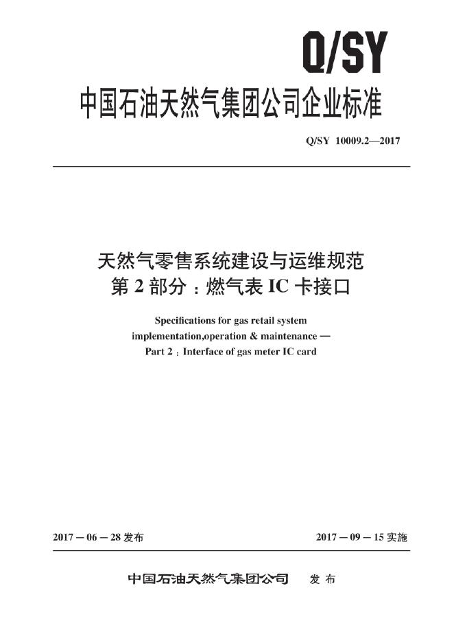 Q/SY 10009.2-2017 标准预览