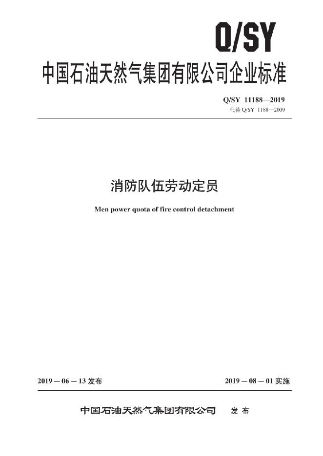 Q/SY 11188-2019 标准预览