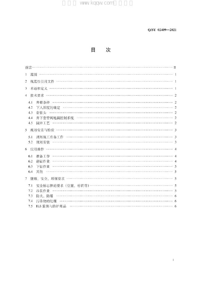 Q/SY 02409-2021 标准预览