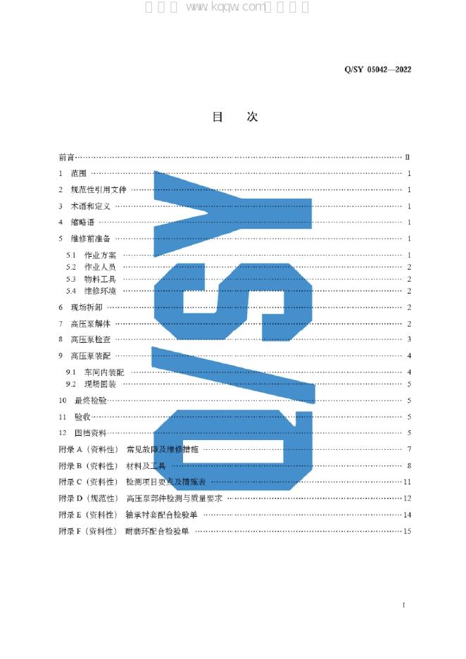 Q/SY 05042-2022 标准预览