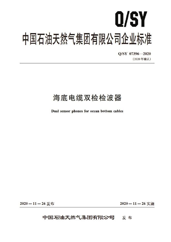 Q/SY 07396-2020 标准预览