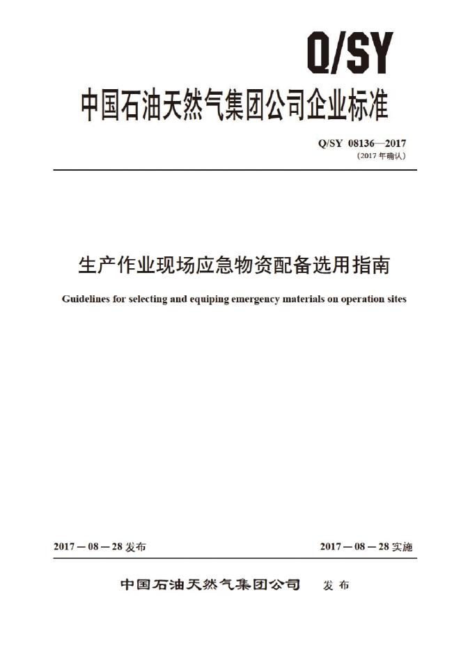Q/SY 08136-2017 标准预览