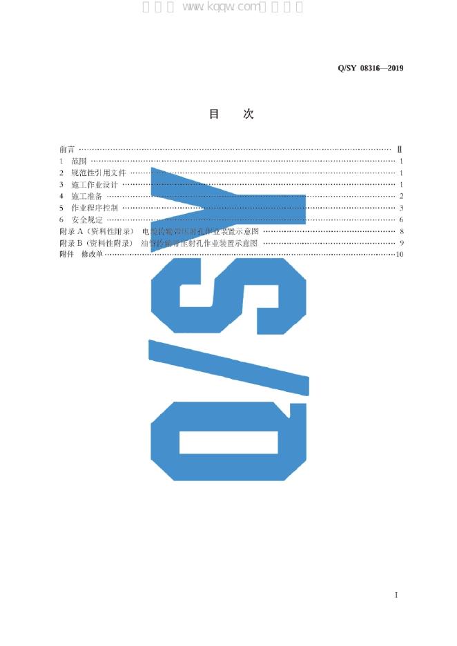Q/SY 08316-2019 标准预览