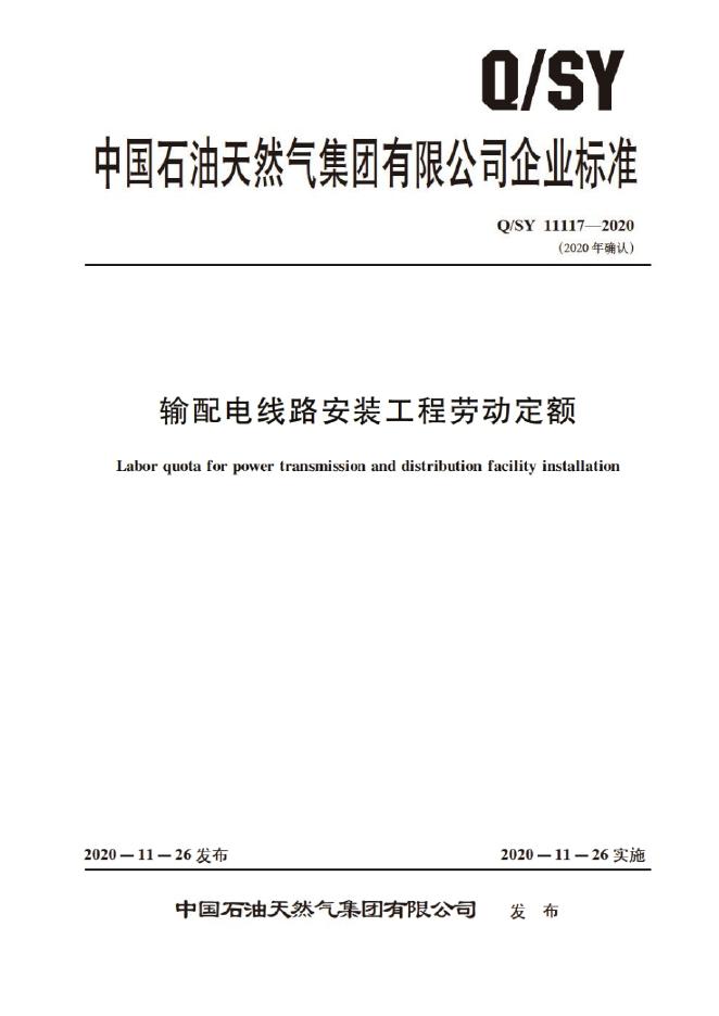 Q/SY 11117-2020 标准预览