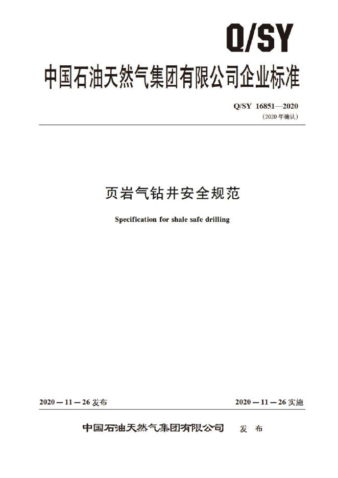 Q/SY 16851-2020 标准预览