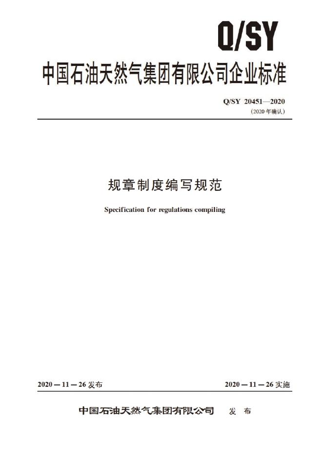 Q/SY 20451-2020 标准预览