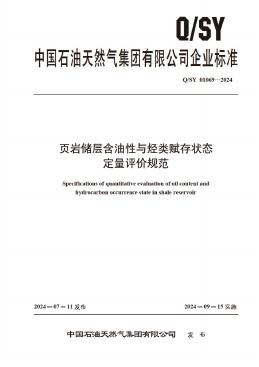 Q/SY 01069-2024 标准预览