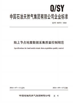 Q/SY 01074-2024 标准预览