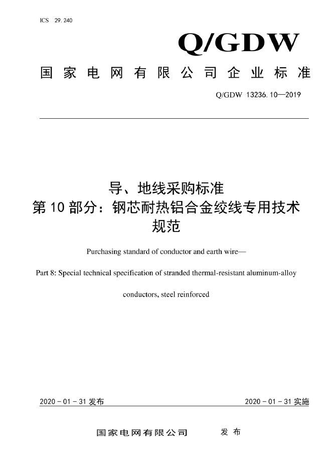 Q/GDW 13236.10-2019 标准预览