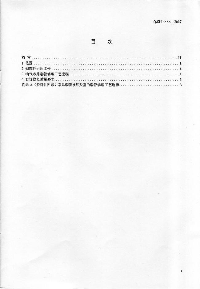 Q/SH 0085-2007 标准预览