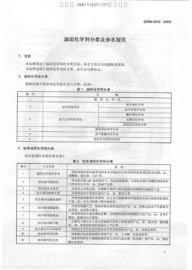 Q/SH 0242-2009 标准预览