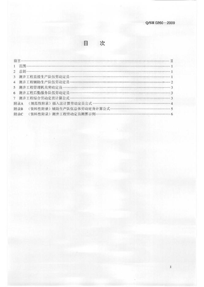 Q/SH 0260-2009 标准预览